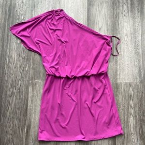 White House Black Market One Shoulder Dress